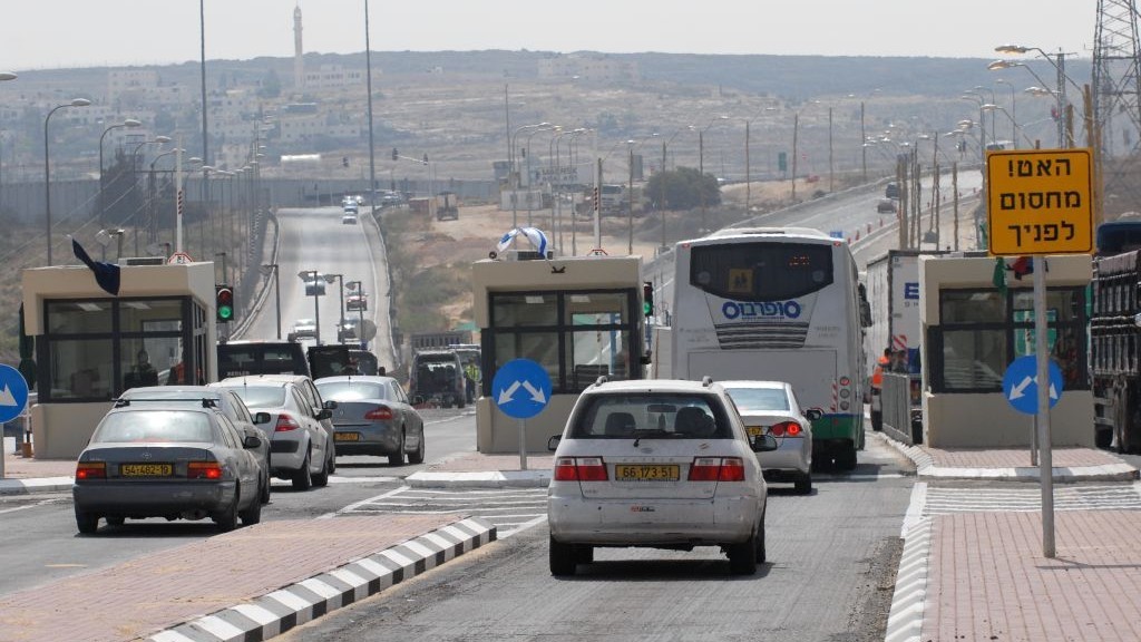 Driving a car in Palestine