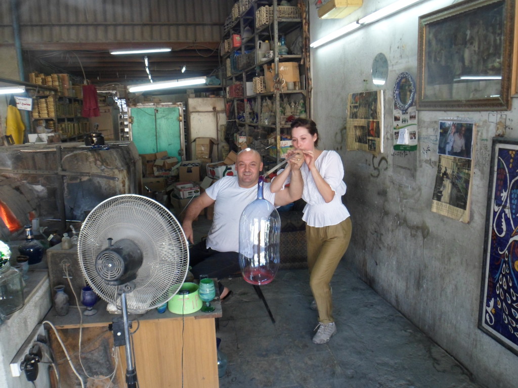 glassblower and pottery makers in Hebron